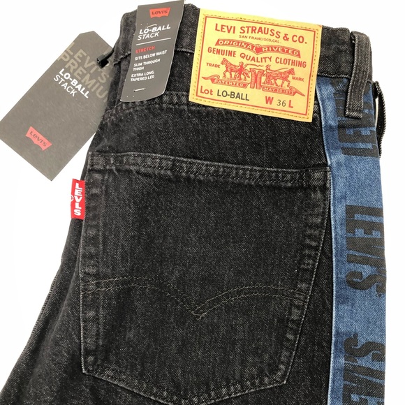 Levis Lo Ball Stacked Jeans with Side Stripe - Picture 8 of 8